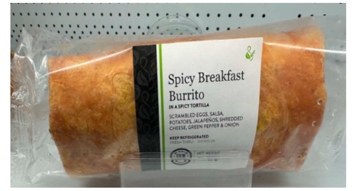 Product image for Sprig and Sprout and Fresh and Ready brand Spicy Breakfast Burritos