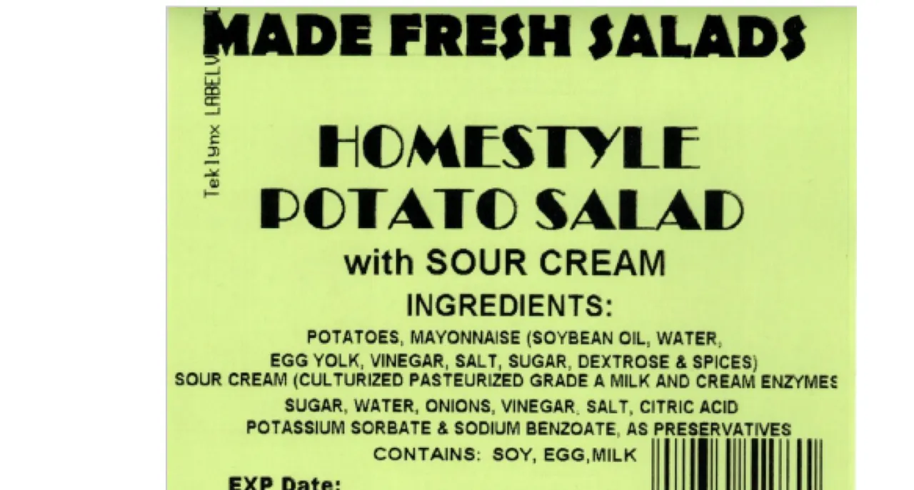 Made Fresh Recalls 68 Salads Over Possible Listeria