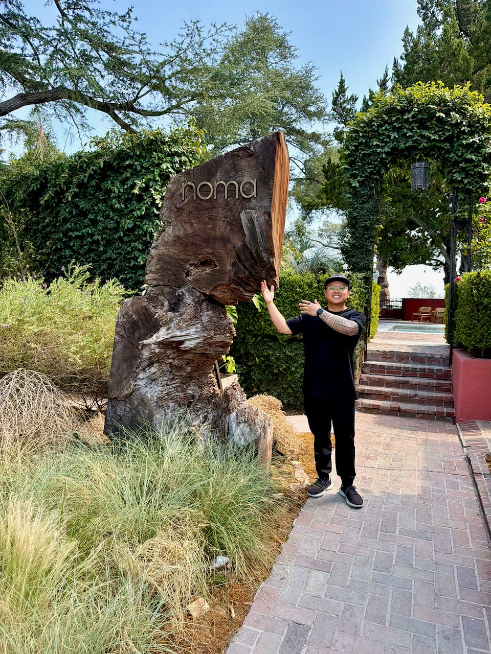 Geronimo Ramos at Noma LA 2026 sign at Paramour Estate Silver Lake Los Angeles