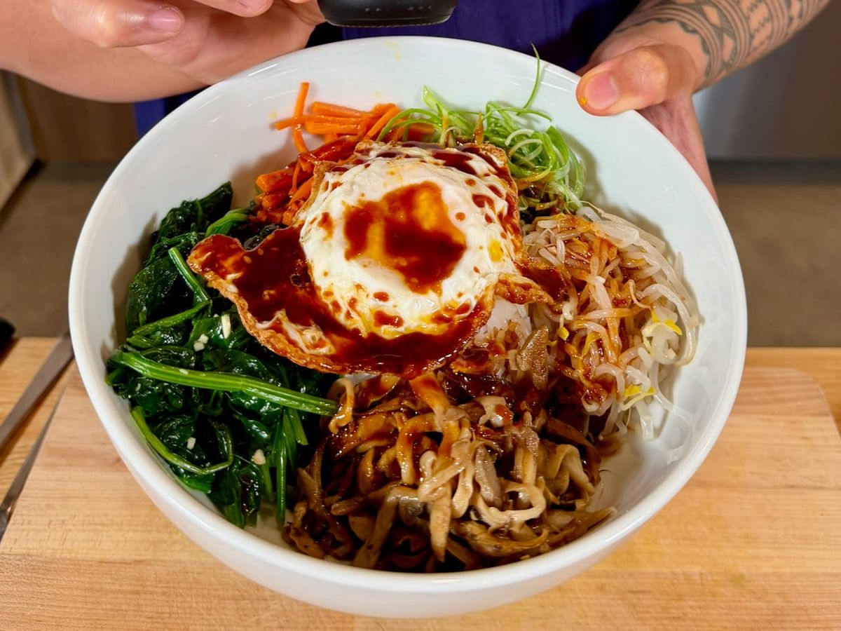 Bibimbap with Cep Tamari (Noma Projects)