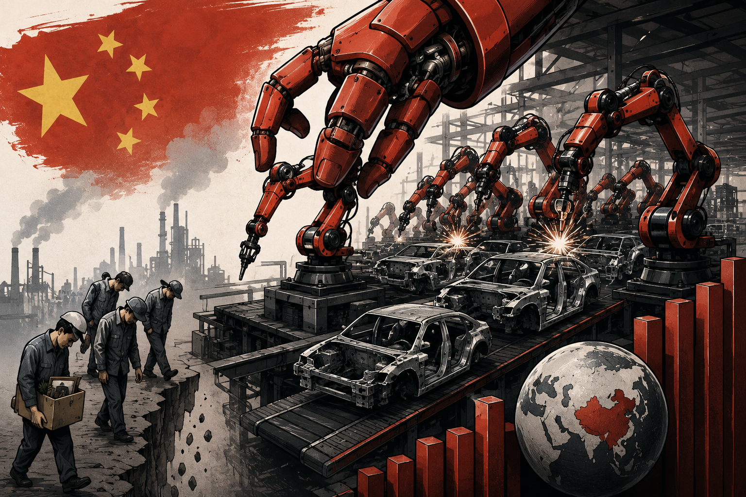 🇨🇳 CHINE — 300 000 ROBOTS INDUSTRIELS INSTALLÉS EN UN AN