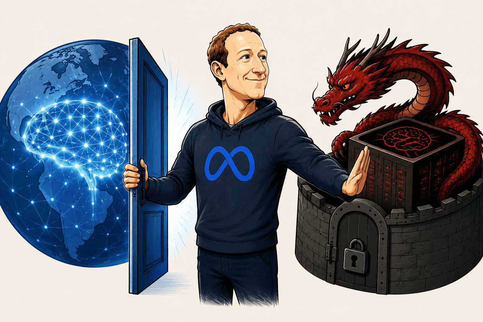 🇺🇸 META — ZUCKERBERG DÉFEND L'IA OUVERTE POUR CONTRER LA CHINE