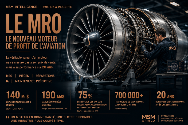 Le MRO devient le nouveau moteur de profit de l'industrie aéronautique mondiale