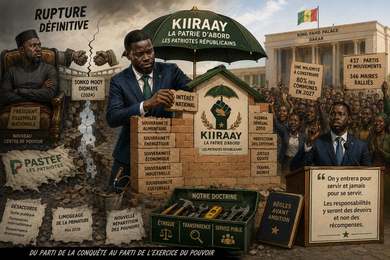 Kiiraay – La Patrie d’abord : Bassirou Diomaye Faye ouvre une nouvelle ère politique et acte sa rupture avec Ousmane Sonko