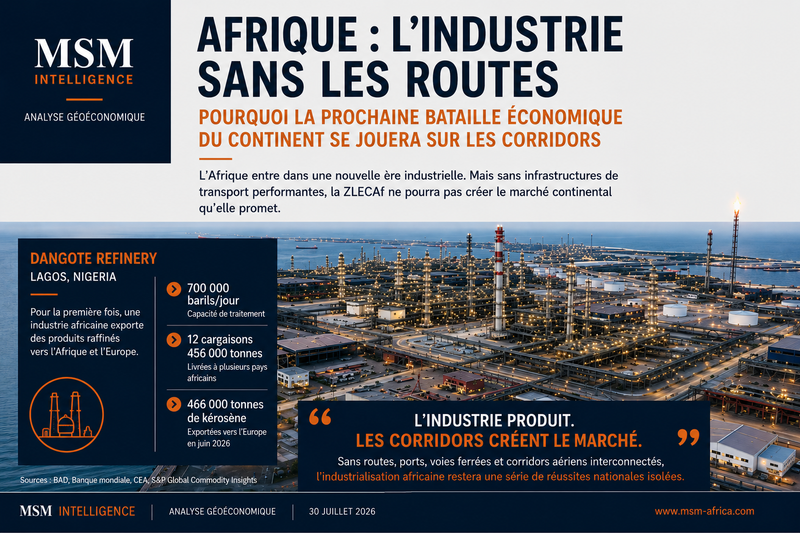 Afrique : l’industrie sans les routes