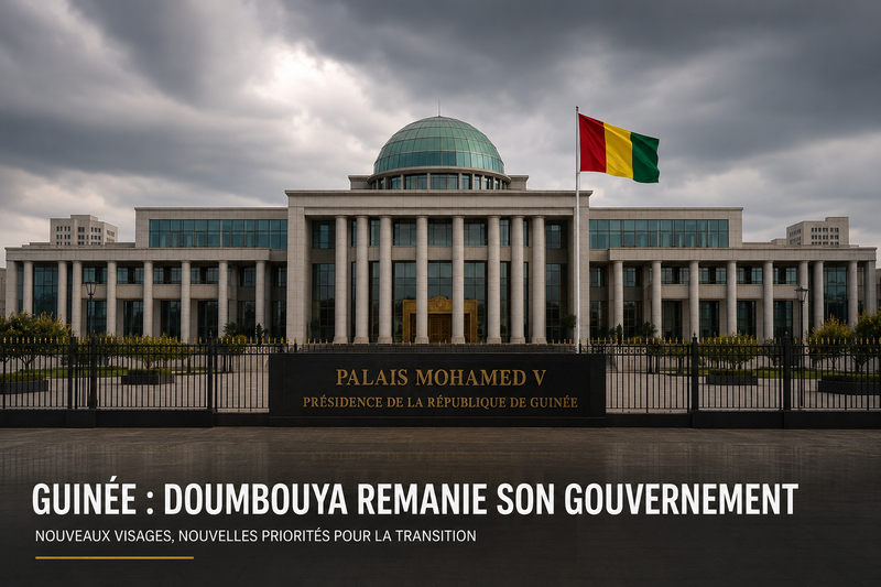Guinée : Doumbouya remanie son gouvernement et renforce la centralisation de l'appareil d'État