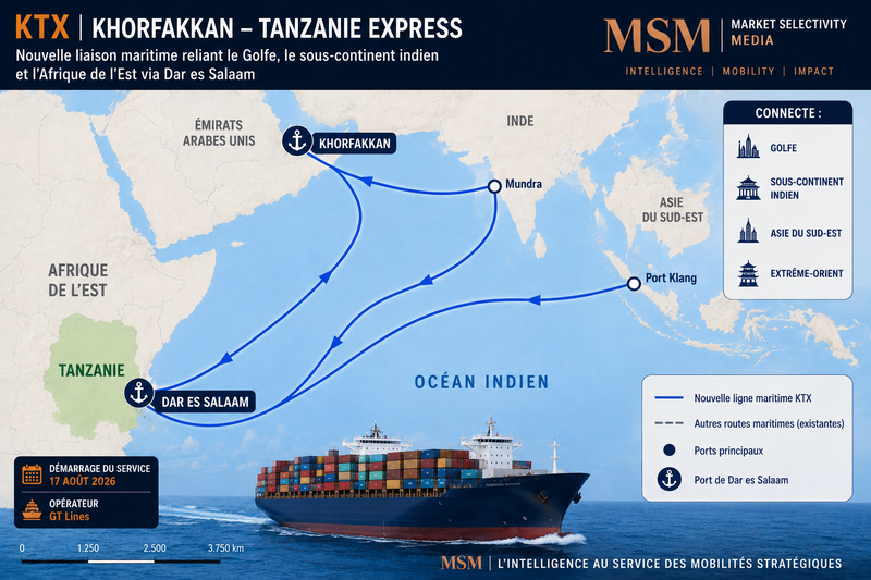 TANZANIE : UNE NOUVELLE LIAISON MARITIME VA CONNECTER DAR ES SALAAM AU GOLFE ET À L’ASIE