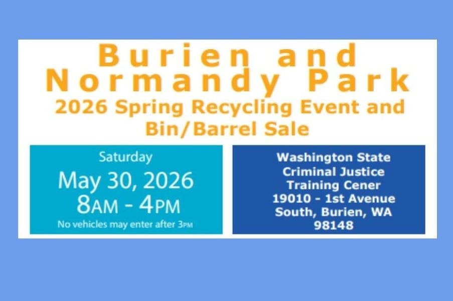 Burien and Normandy Park Spring Recycling Event Returns May 30