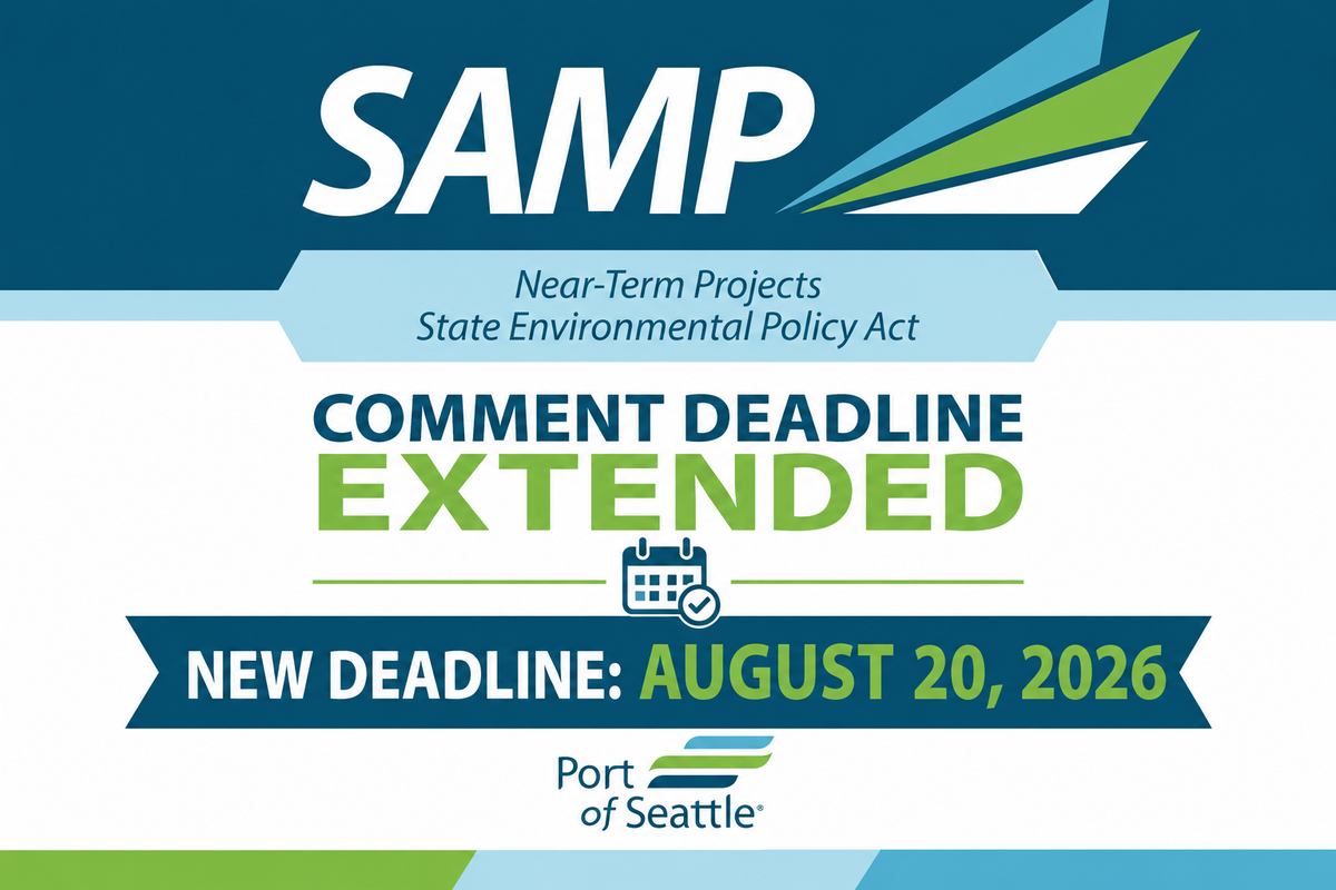 Port of Seattle Extends SAMP Environmental Review Comment Period to Aug. 20