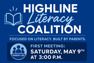 REMINDER: 'Literacy & Learning' Coalition on May 9 - Highline Parent-Led