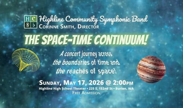 Highline Community Symphonic Band Presents “The Space-Time Continuum” Concert May 17