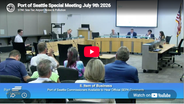 Port of Seattle Commission Meeting July 9, 2026 Postgame | Sea-Tac Noise Info