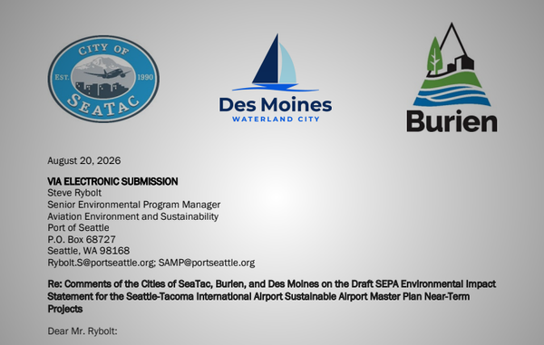 Three Cities Say Port Downplays Noise, Air Pollution and Traffic from Airport Expansion