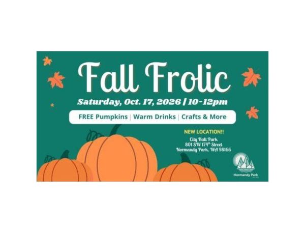 Fall Frolic Returns to Normandy Park - Oct 17