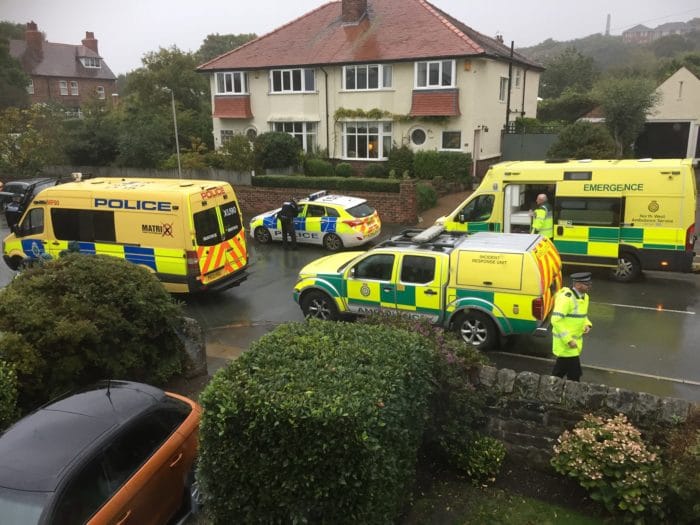 Emergency services, including Merseyside Police's specialist Matrix unit which targets Serious Organised Crime