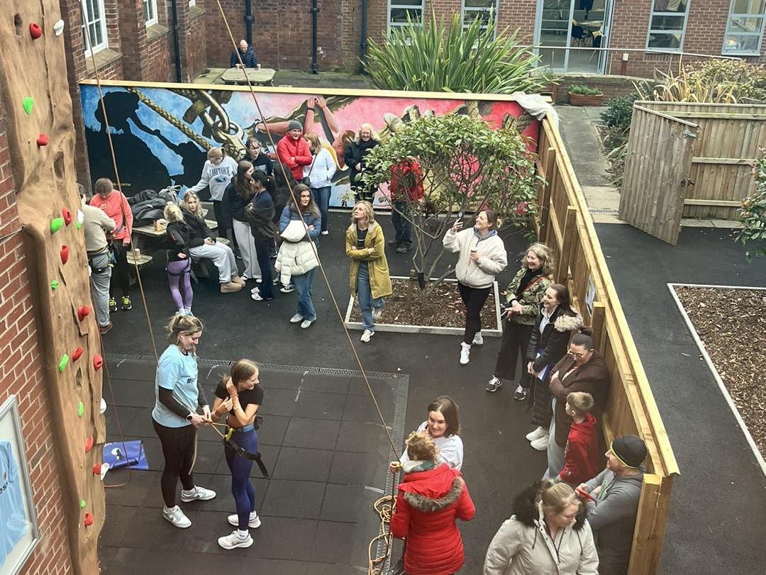 Climbing wall and Paul Curtis mural unveiled in memory of school pupil Jessica Baker