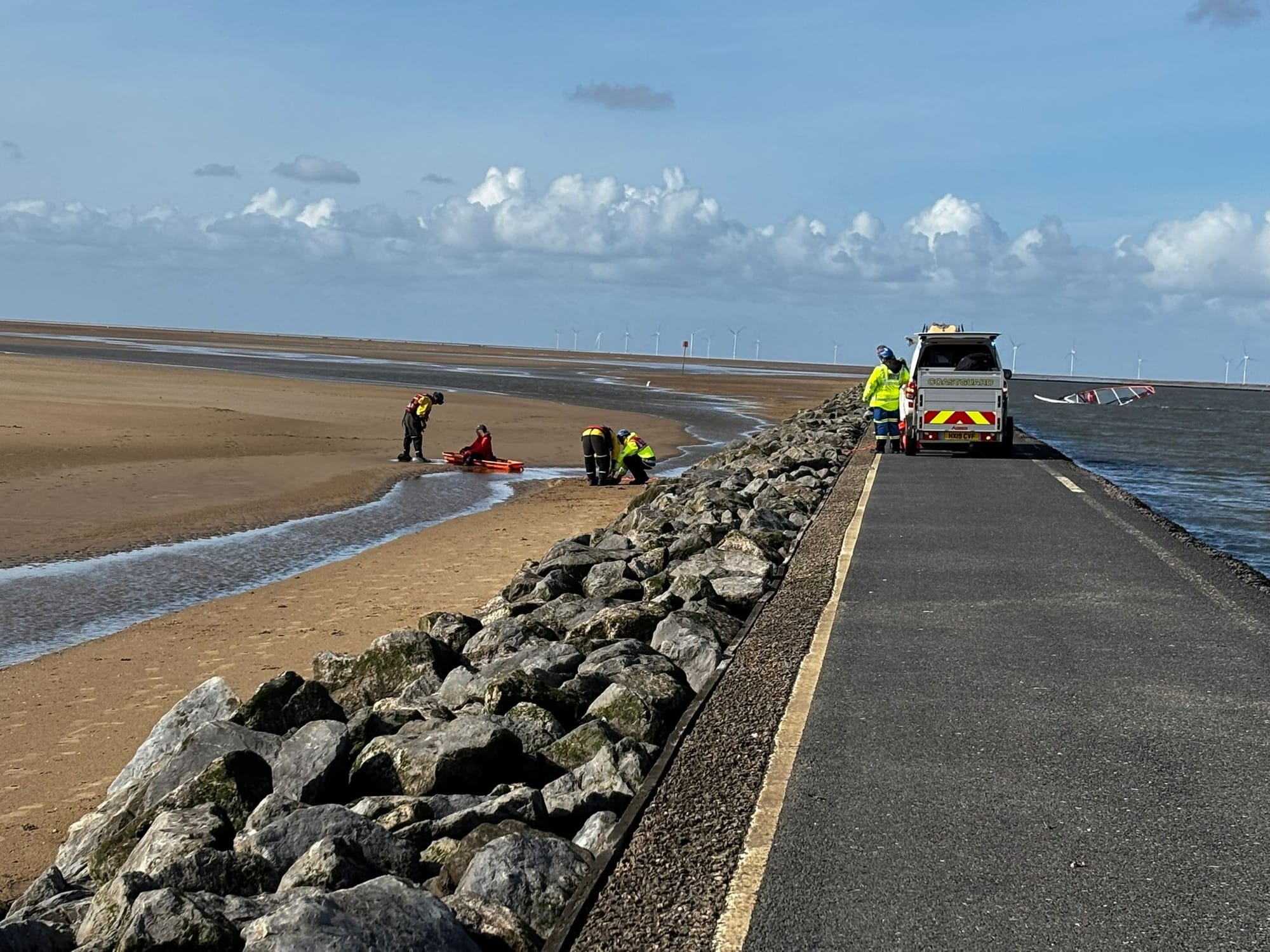 Woman stuck in 'quicksand' rescued