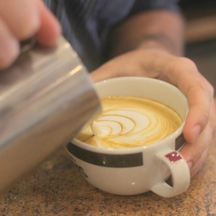 A cup of coffee at Rubis