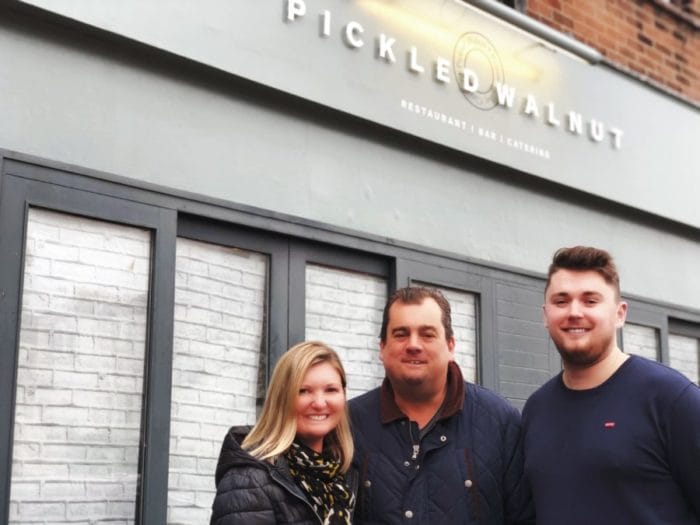 Lorna & Mark Hirons with Alex Mayne.