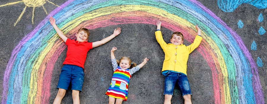 Chasing rainbows: Local families spread some cheer