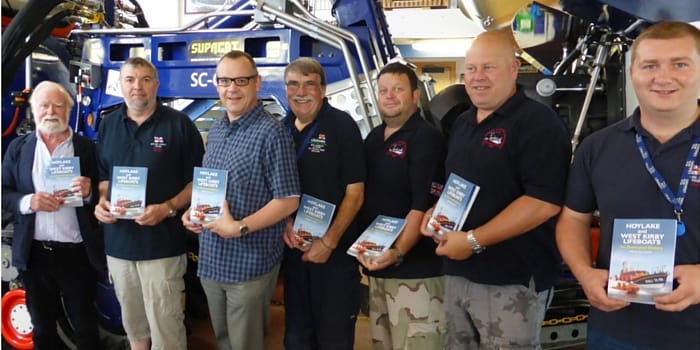 Author Nicholas Leach (third from left) with local lifeboat crew members