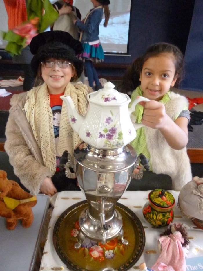 Avalon School pupils enjoy their Russian-themed Valentine's Day