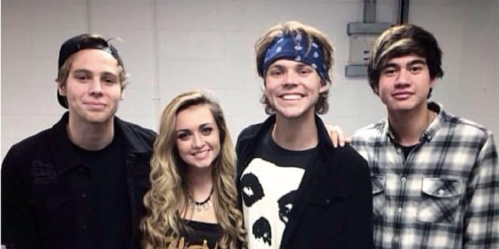 Bronnie Hughes with 5 Seconds of Summer