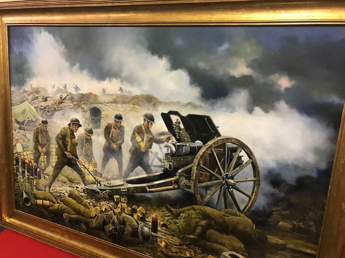 Cyril Gourley painting