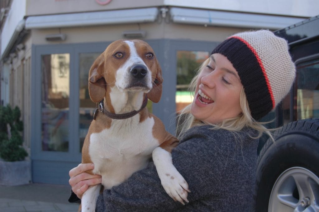 Victoria Preston with Ella, the third member of the team