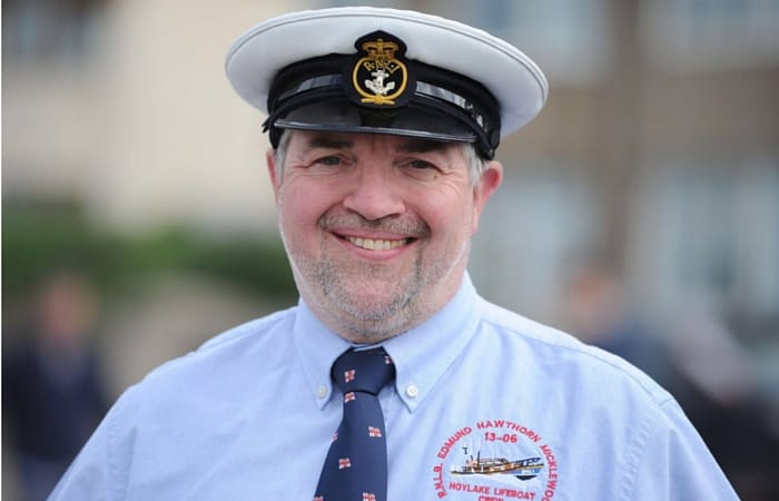 Former Hoylake coxswain Dave Whiteley, who is taking over John's role