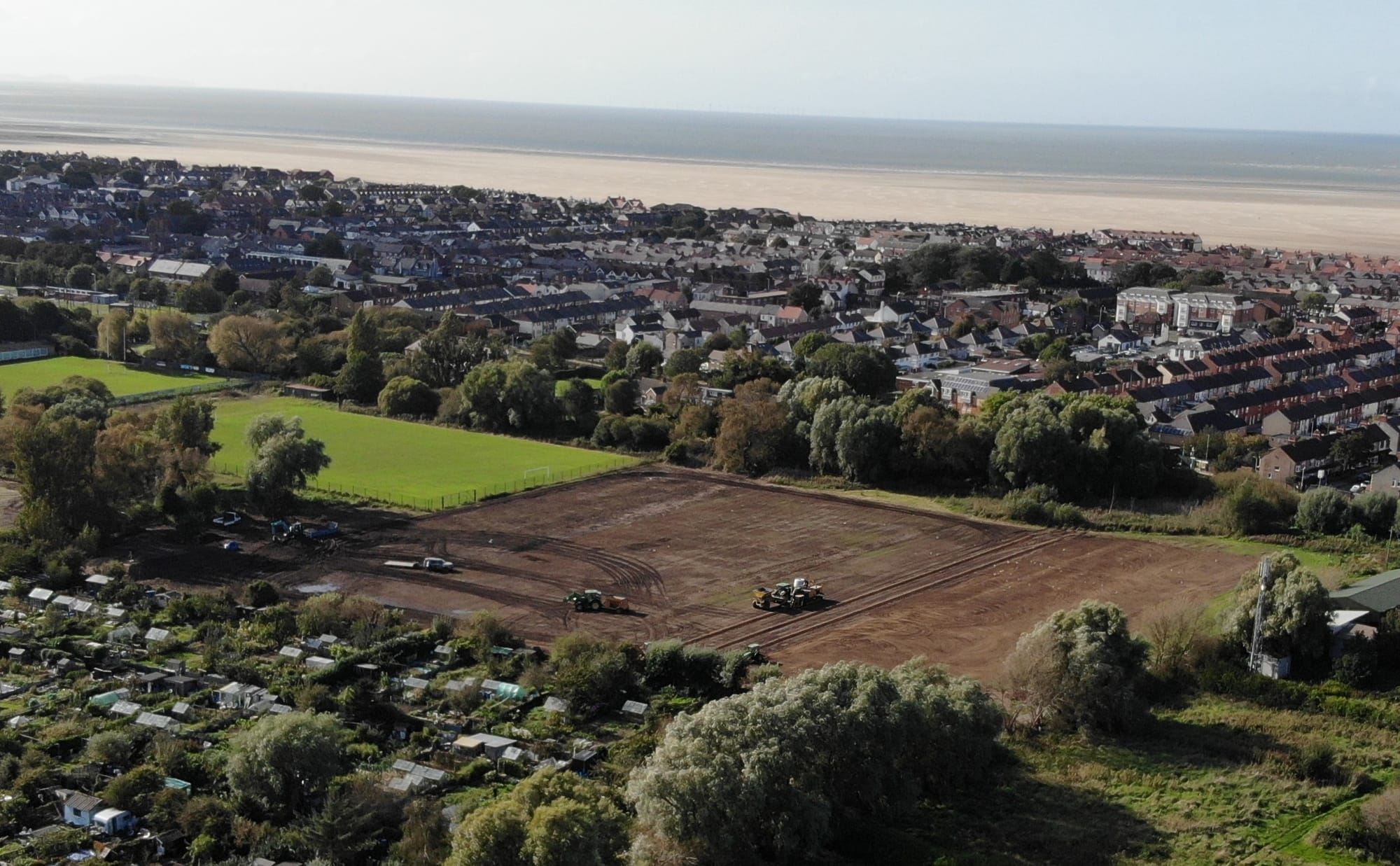 Work to bring playing fields back into use