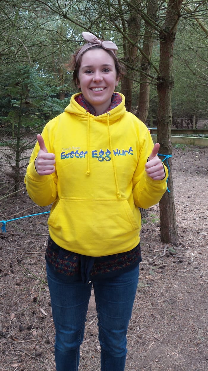 Easter egg hunt at Church Farm