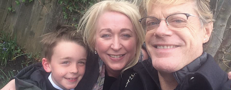 Eddie Izzard pays a surprise visit to West Kirby school