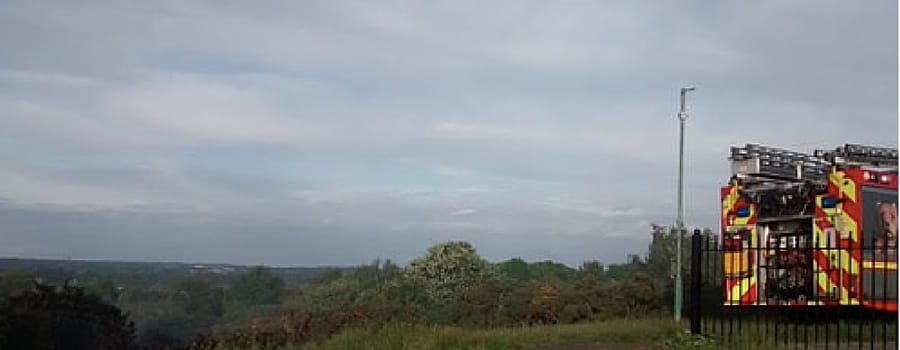 Grange Hill is damaged in gorse fire