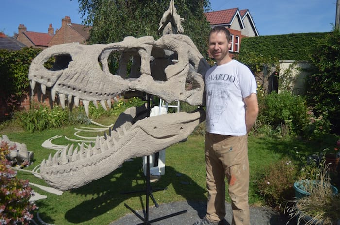 Gavin Rymill with the T-Rex