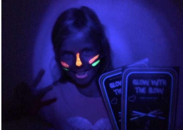 Young walker who took part in Glow With The Flow