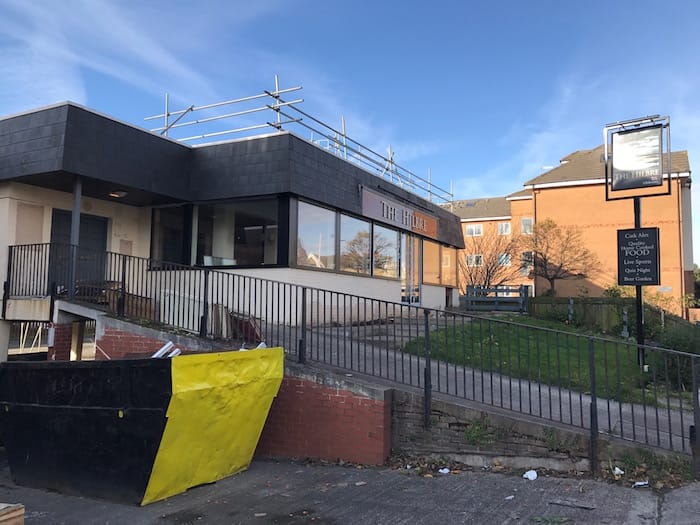 Building work at The Hilbre Pub