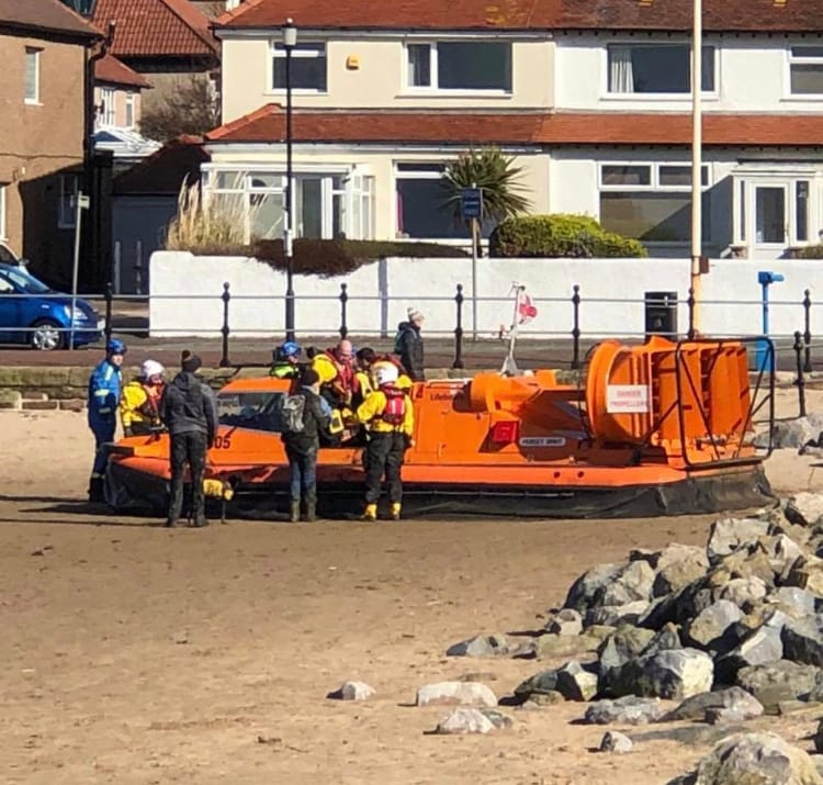 Two rescued after getting stuck in mud on West Kirby beach
