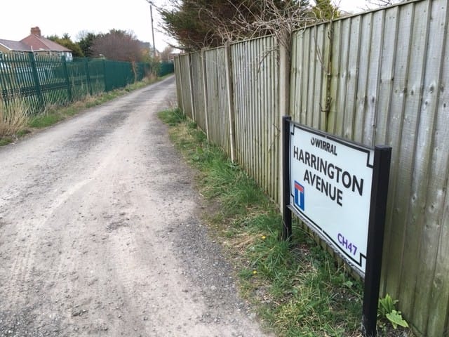 Harrington Avenue, in Hoylake, where police recovered a Vauxhall Corsa