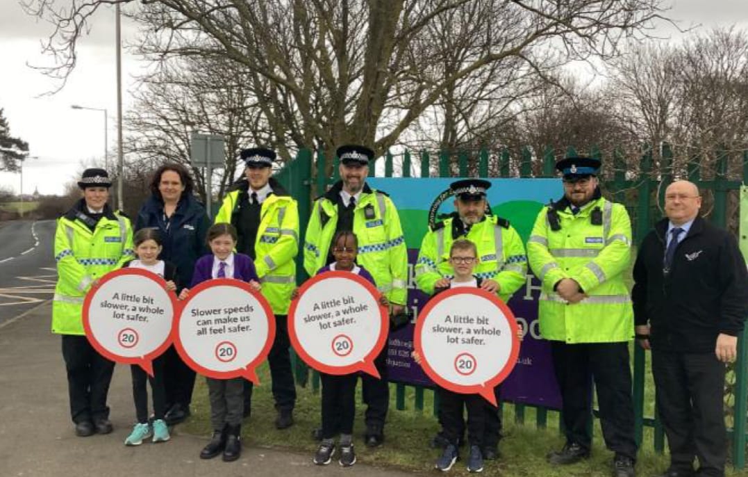 Speeding drivers confronted by school pupils