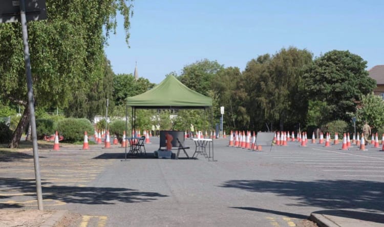 Mobile coronavirus testing centre returns to West Kirby