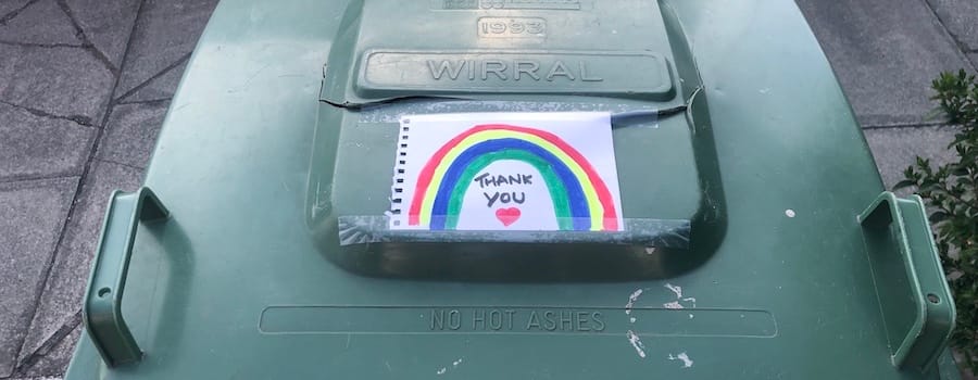 Bins not collected after dispute over social distancing