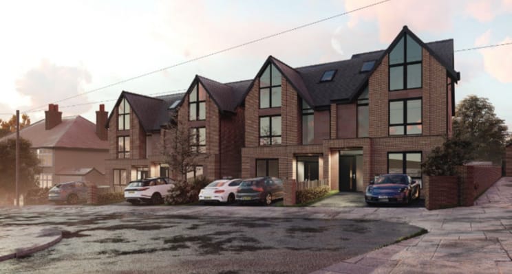 Plan to replace bungalow with four houses