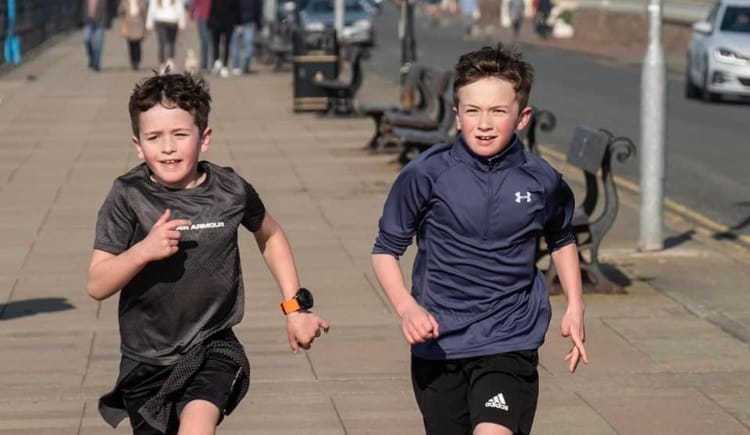 Youngsters complete fundraising marathon for West Kirby Lifeboat