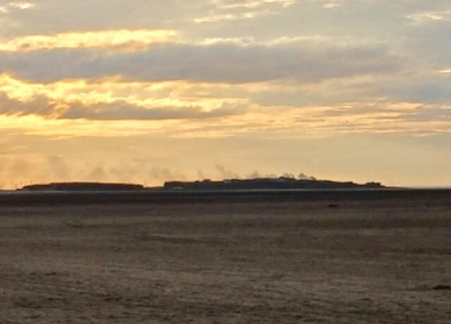 Fears of cliff overhang collapse following Hilbre Island blaze