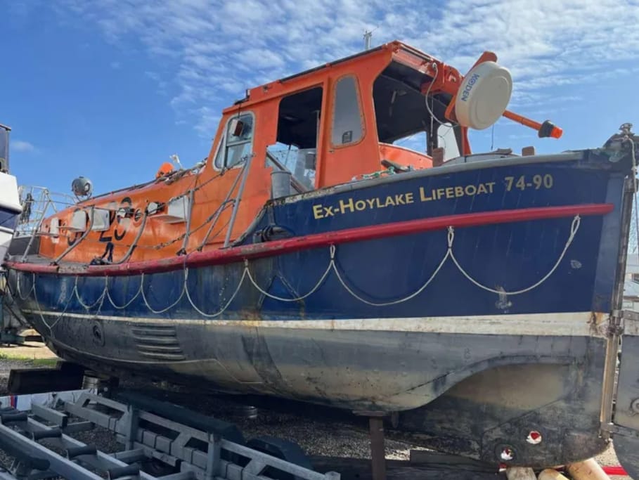 Former Hoylake lifeboat washes up for sale in Essex