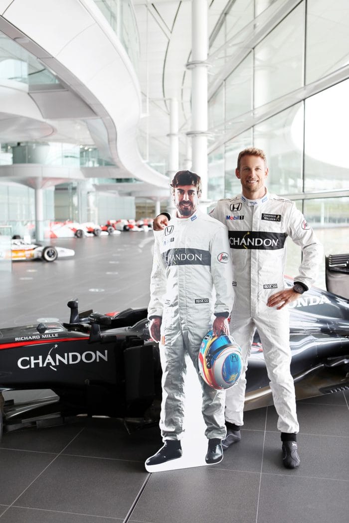 Jenson Button & Alonso Fernando Cardboard Cut-Out