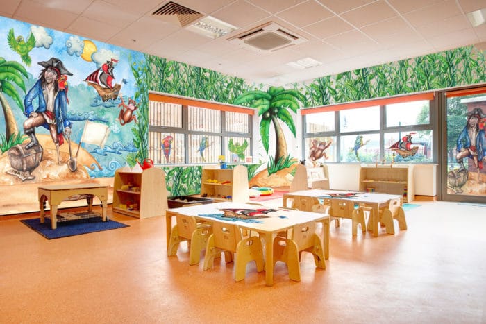 A pirate-themed design