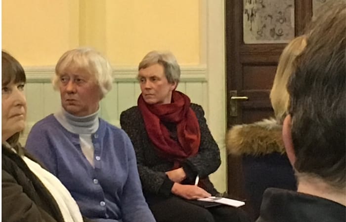 Wirral West Labour MP Margaret Greenwood at last night's meeting