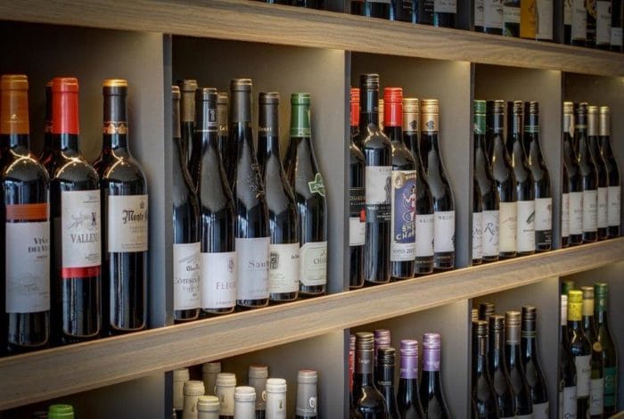 Wine selection at Whitmore & White